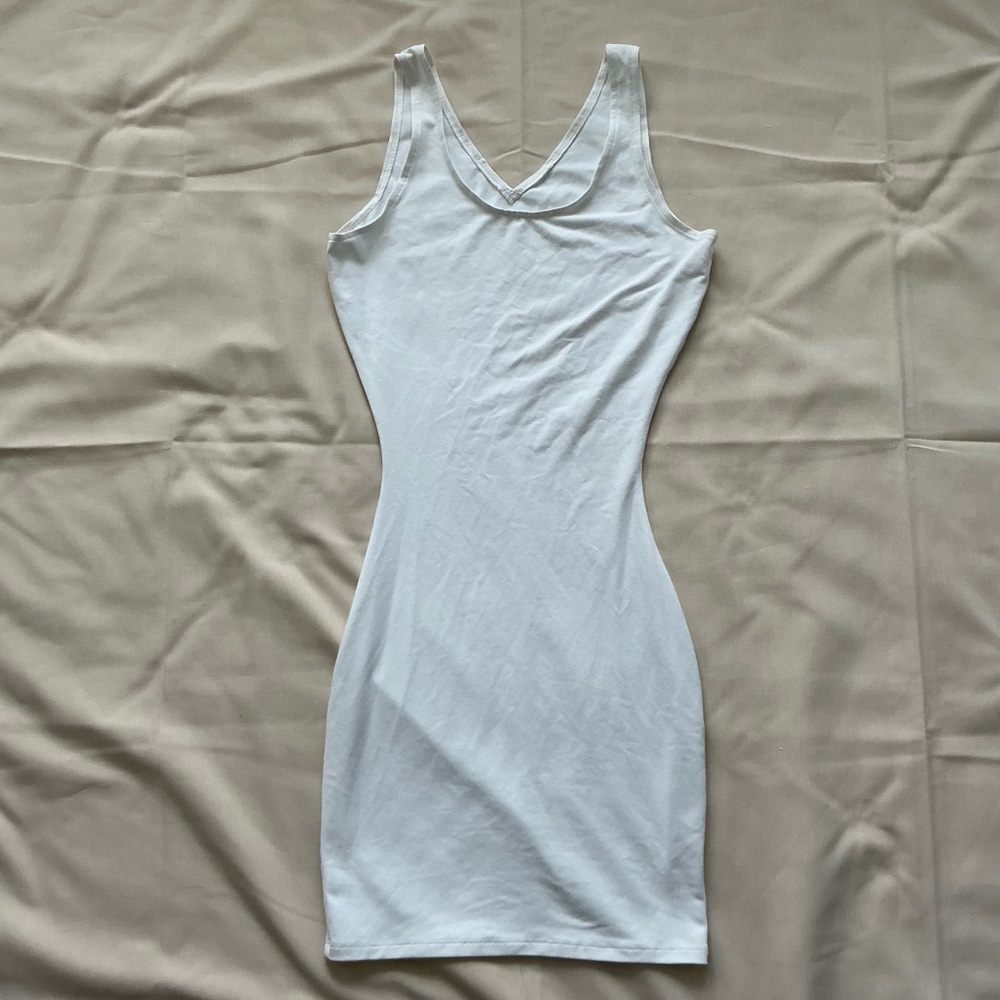 Spanx Assets White Sheath Midi Dress size small